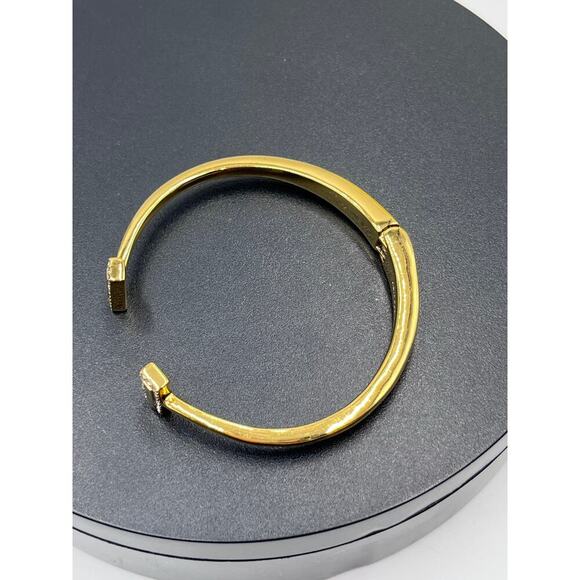 Kate Spade New York Raise the Bar Pave Ends Hinged Bangle Bracelet - Picture 8 of 11